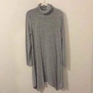 Super Soft Long Sleeved Midi Dress with cowl neck